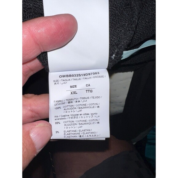 Off-White DIAG Carryover Hoodie XXL Black OWBB032S190970831010 Italy S19 - Picture 13 of 13